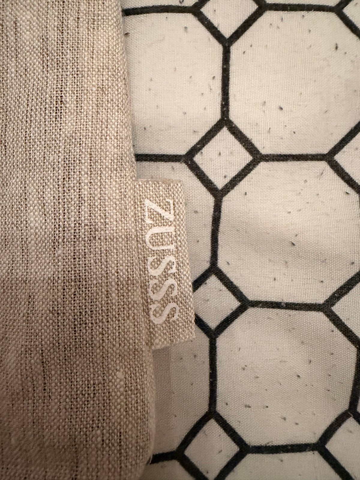 ZUSSS Clutch / Make-up tasje met bladprint, Ophalen of Verzenden, Zo goed als nieuw, Beige, Avondtasje