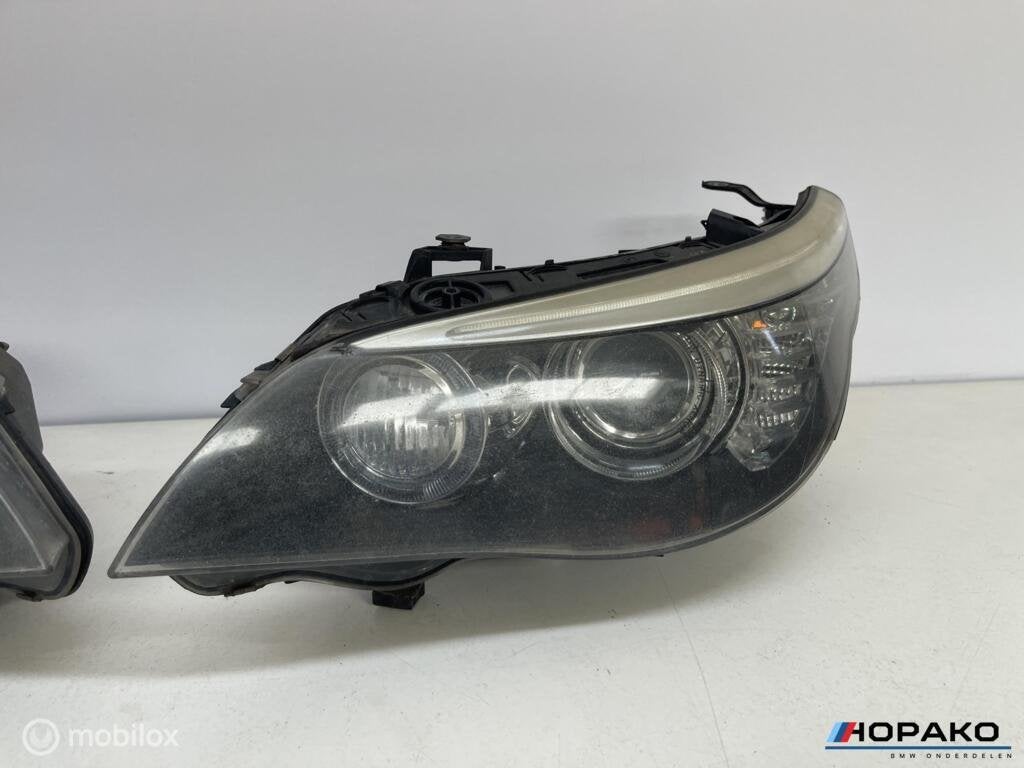 Koplampen set BMW E60 LCI / facelift xenon I (origineel), Gebruikt, Einsteinlaan 5 rijswijk, Bmw, Ophalen of Verzenden