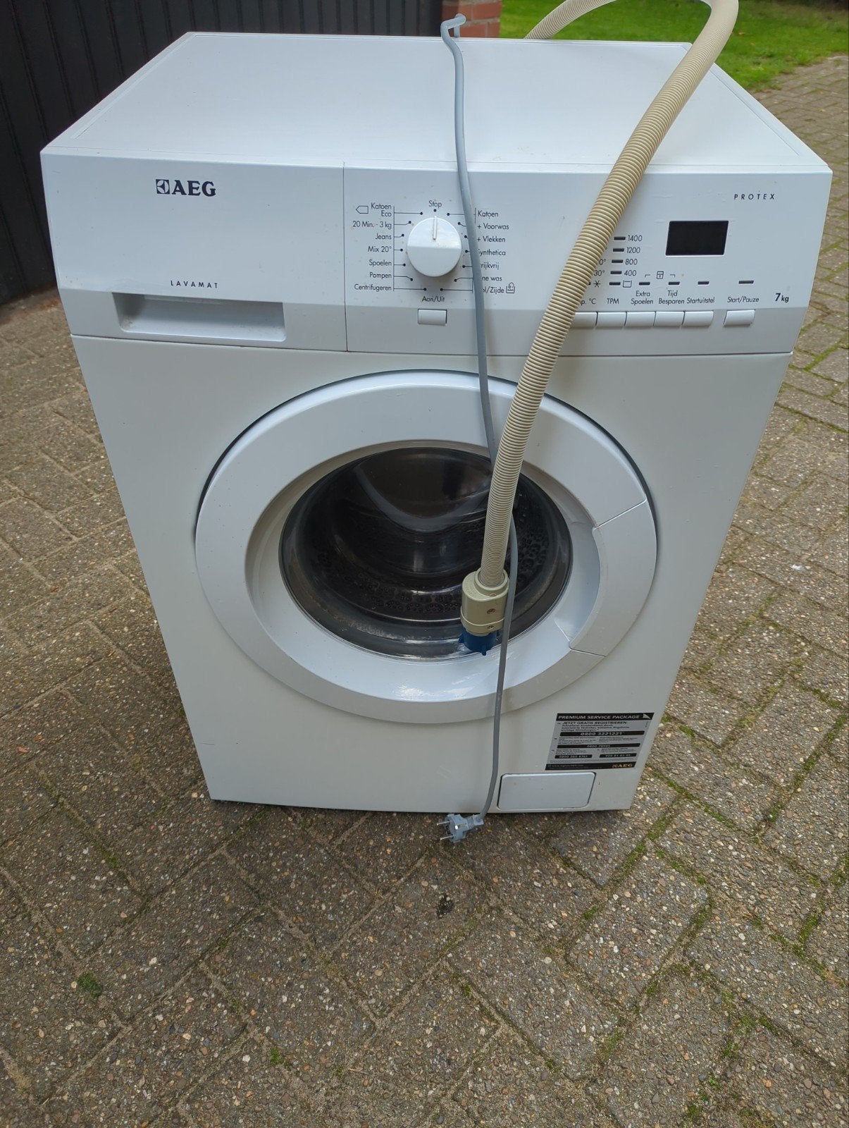 AEG Lavamat Protex 7kg Wasmachine met Waterstop, Ophalen, Gebruikt, Voorlader, 1200 tot 1600 toeren