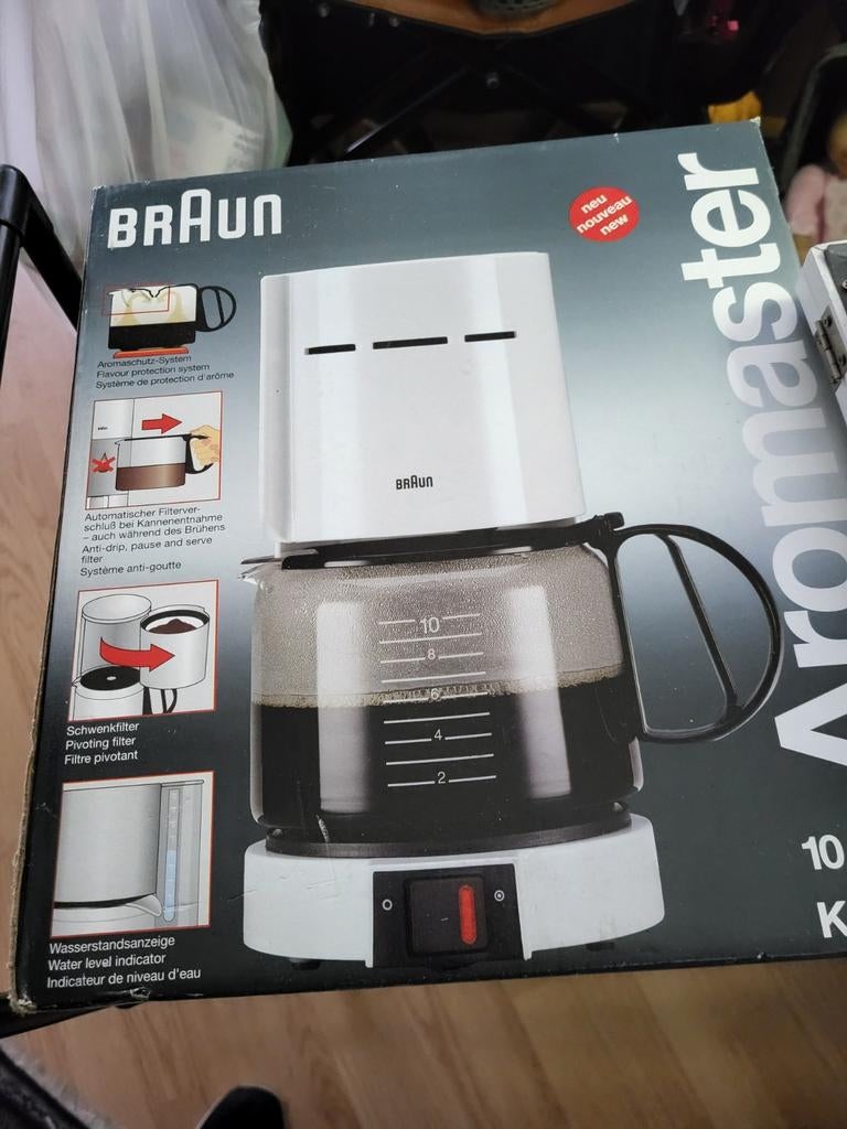 Braun Aromaster Koffiezetapparaat - Nieuw in doos, Witgoed en Apparatuur, Koffiezetapparaten, 10 kopjes of meer, Gemalen koffie