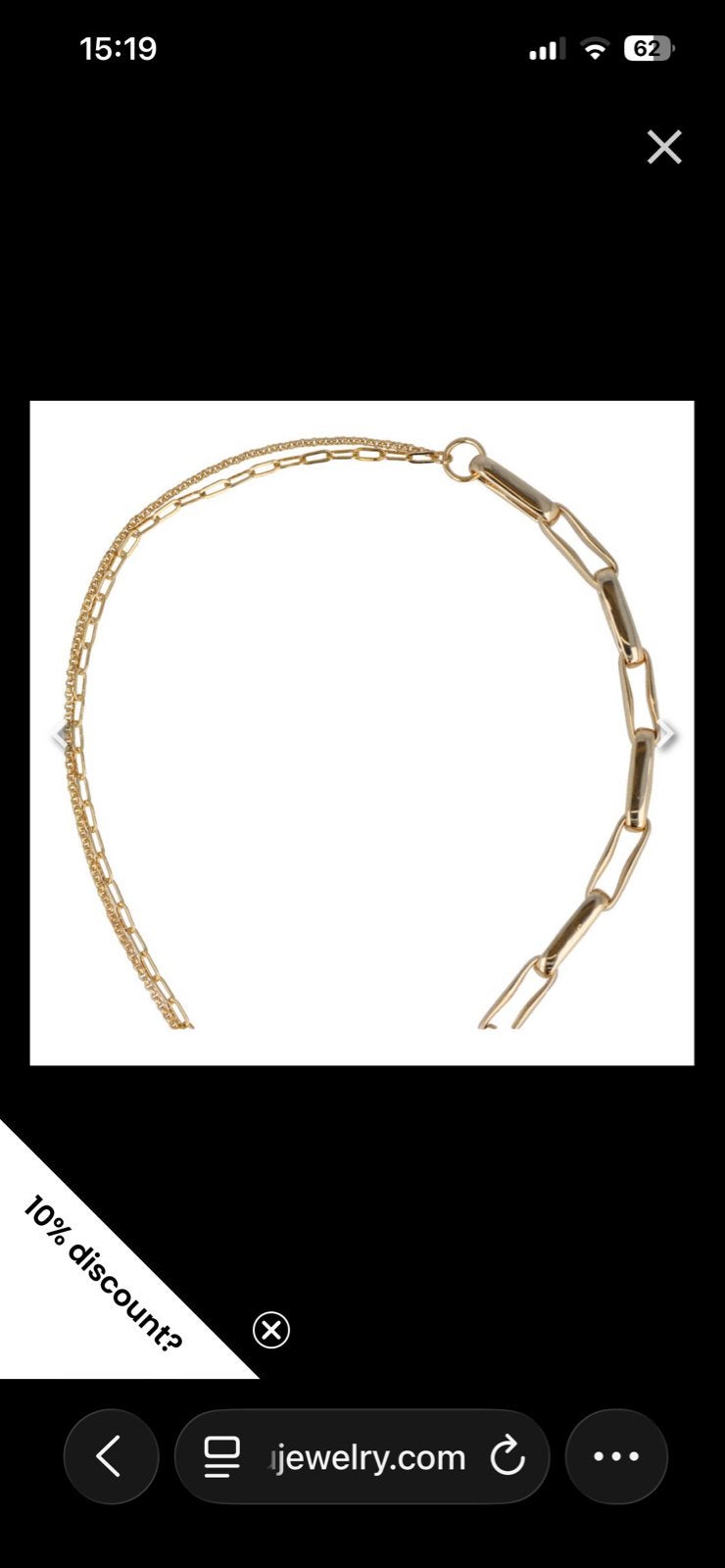 Otazu Divine Parel Ketting - Goudkleurig met Barok Parel, Overige materialen, Nieuw, Ophalen of Verzenden, Met edelsteen