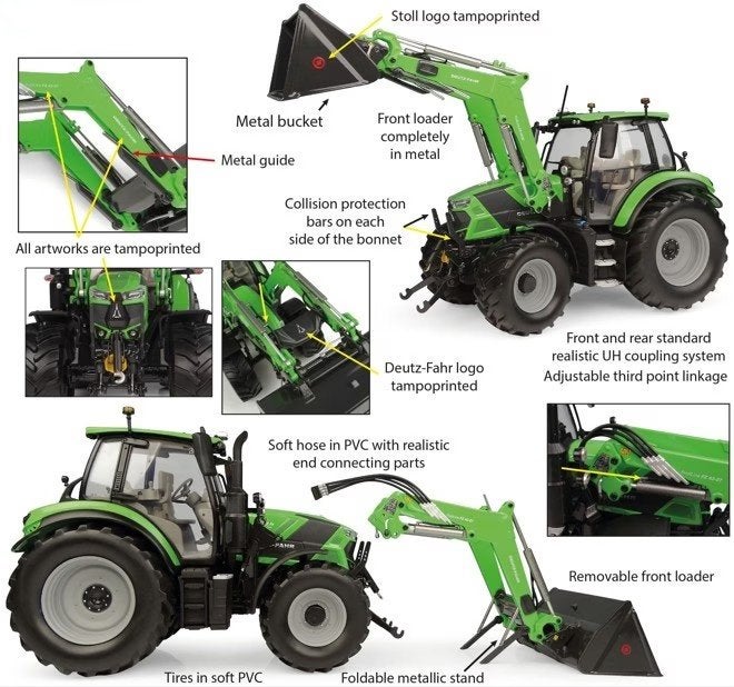 Deutz Fahr 6150.4 TTV met Stoll FZ 47-23 Voorlader, Tractor of Landbouw, Nieuw, Ophalen of Verzenden, UH