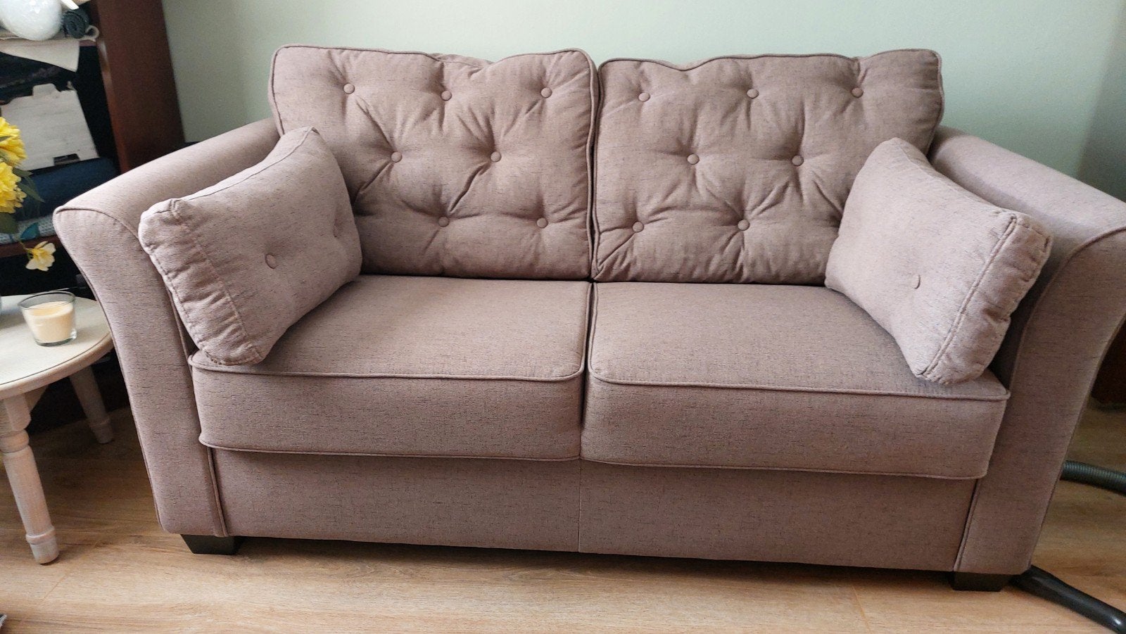 tweezitsbank + twee stoelen, Ophalen of Verzenden, 75 tot 100 cm, Tweepersoons, Minder dan 150 cm