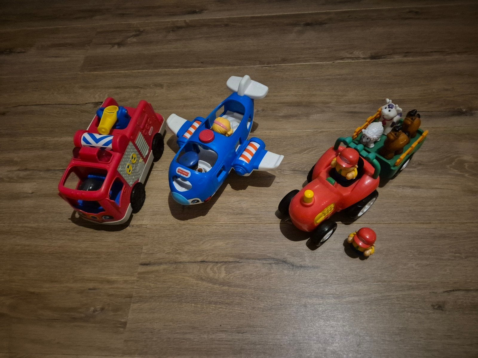Vtech Brandweer, vliegtuig, tractor, Ophalen, Gebruikt