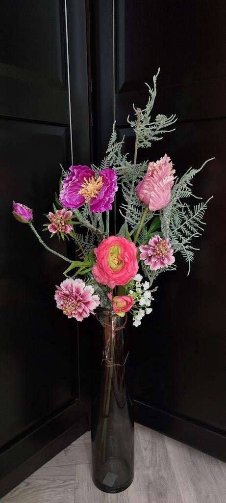 Prachtig zijden bloemen boeket van Silk-ka, 60-75cm, Ophalen of Verzenden, Nieuw