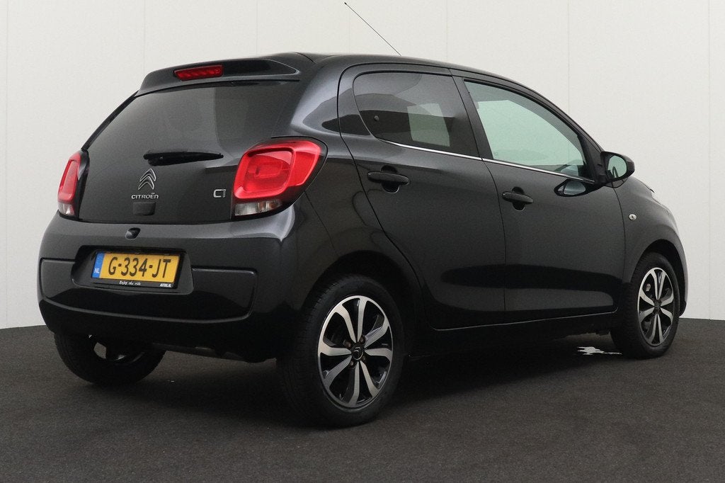 Citroën C1 1.0 VTi Shine Carplay Camera Climate Privacy Gla, Stof, Gebruikt, 4 stoelen, C1