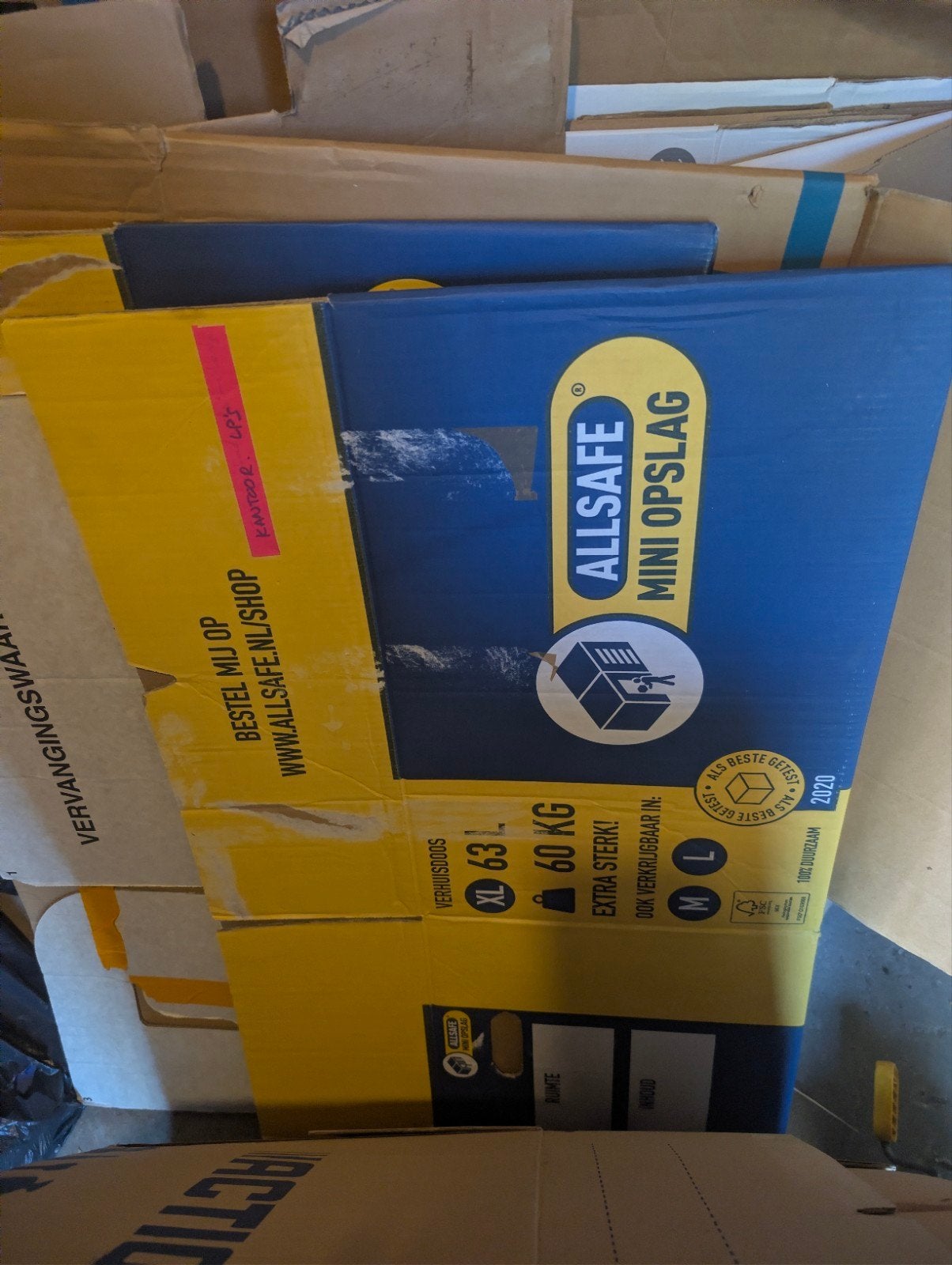 Diverse verhuisdozen (25x) voor hergebruik, Ophalen, 40 tot 60 cm, 50 tot 75 cm, 35 tot 50 cm
