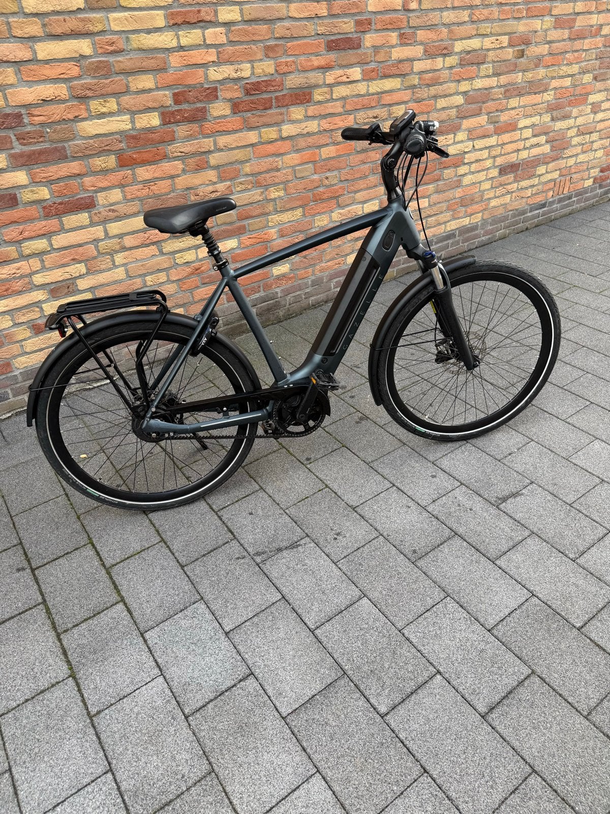Gazelle Ultimate C380 HMB Twilight Teal Mat Hoge instap 57, Ophalen, Zo goed als nieuw, 50 km per accu of meer, 55 tot 59 cm