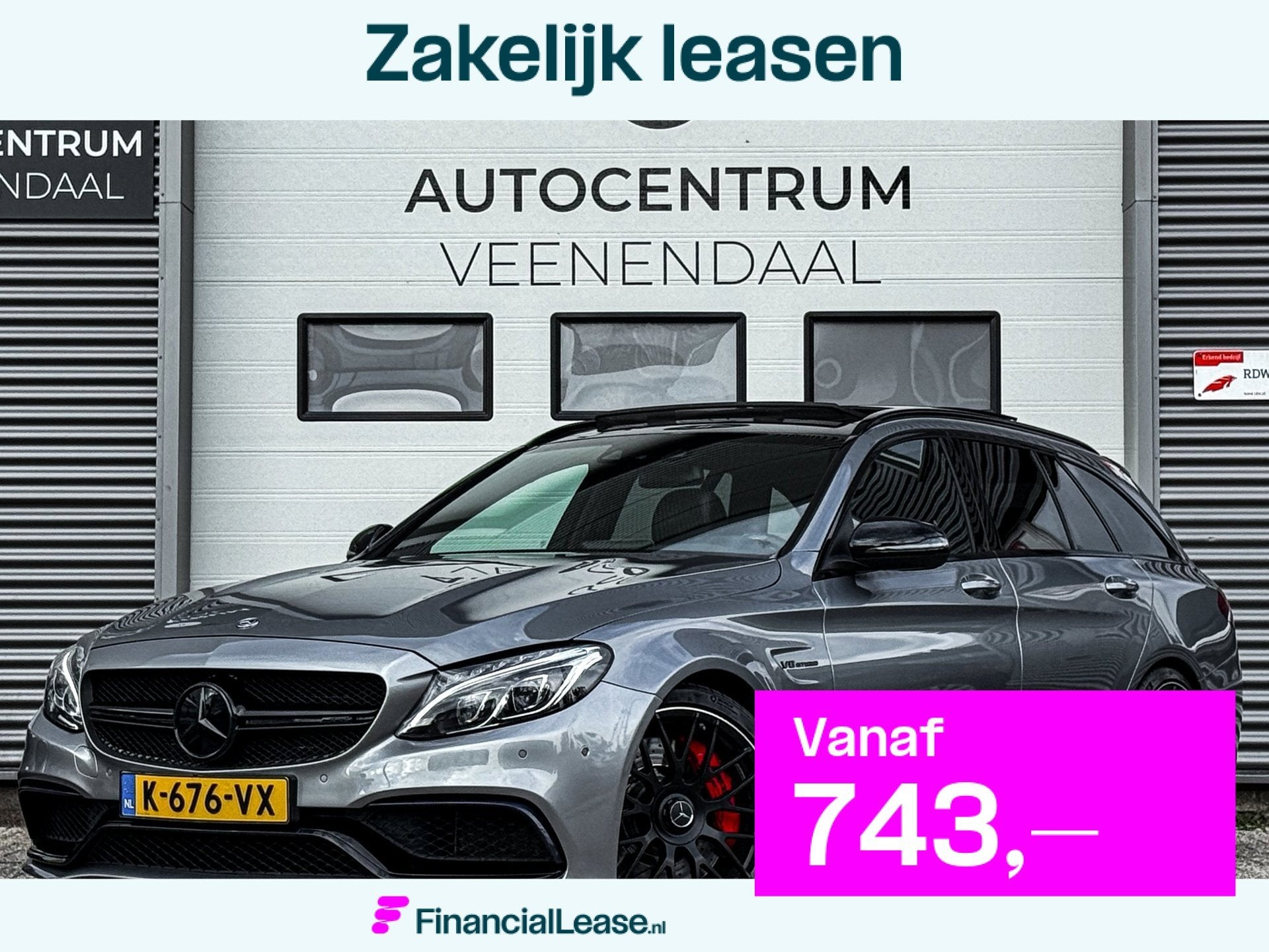 Mercedes-Benz C-klasse Estate C63 S AMG Edition 1 510 PK PAN, Automaat, Achterwielaandrijving, Gebruikt, Leder
