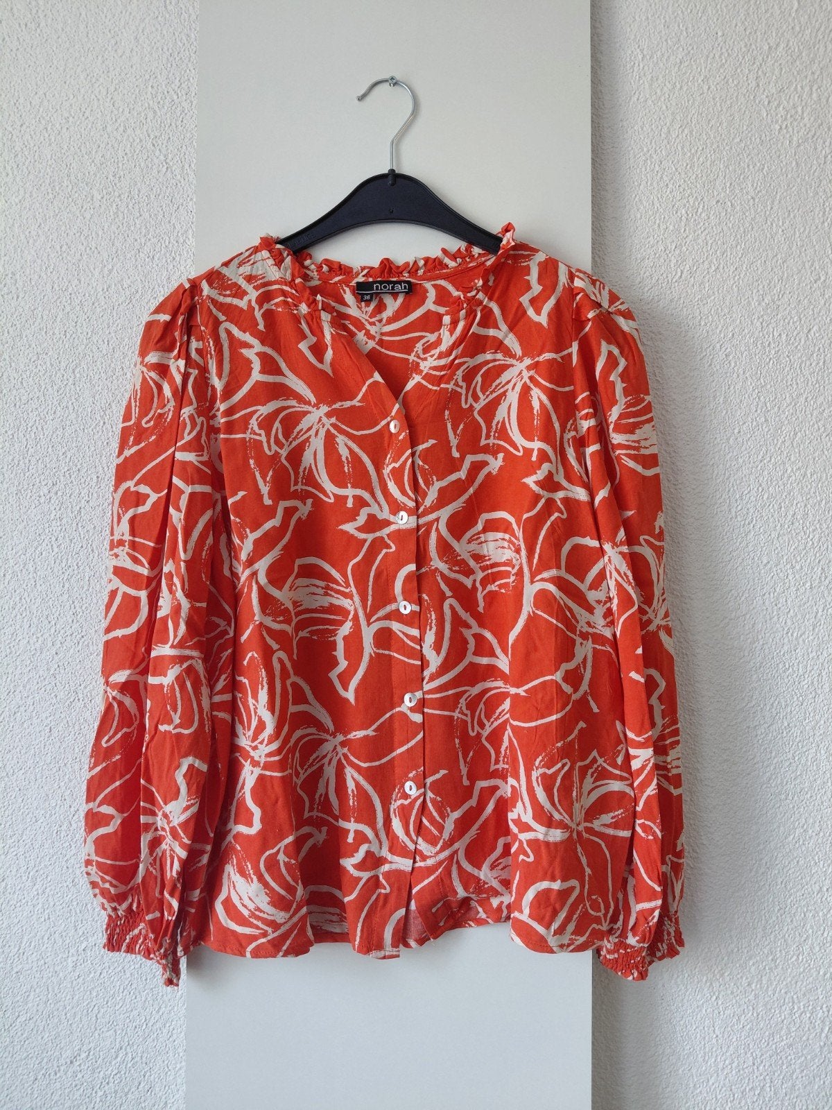 NORAH oranje blouse 36, Kleding | Dames, Oranje, Ophalen of Verzenden, Zo goed als nieuw, Norah