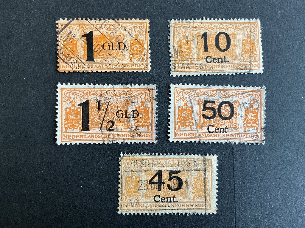 Spoorweg zegels, Postzegels en Munten, Verzenden, T/m 1940, Gestempeld