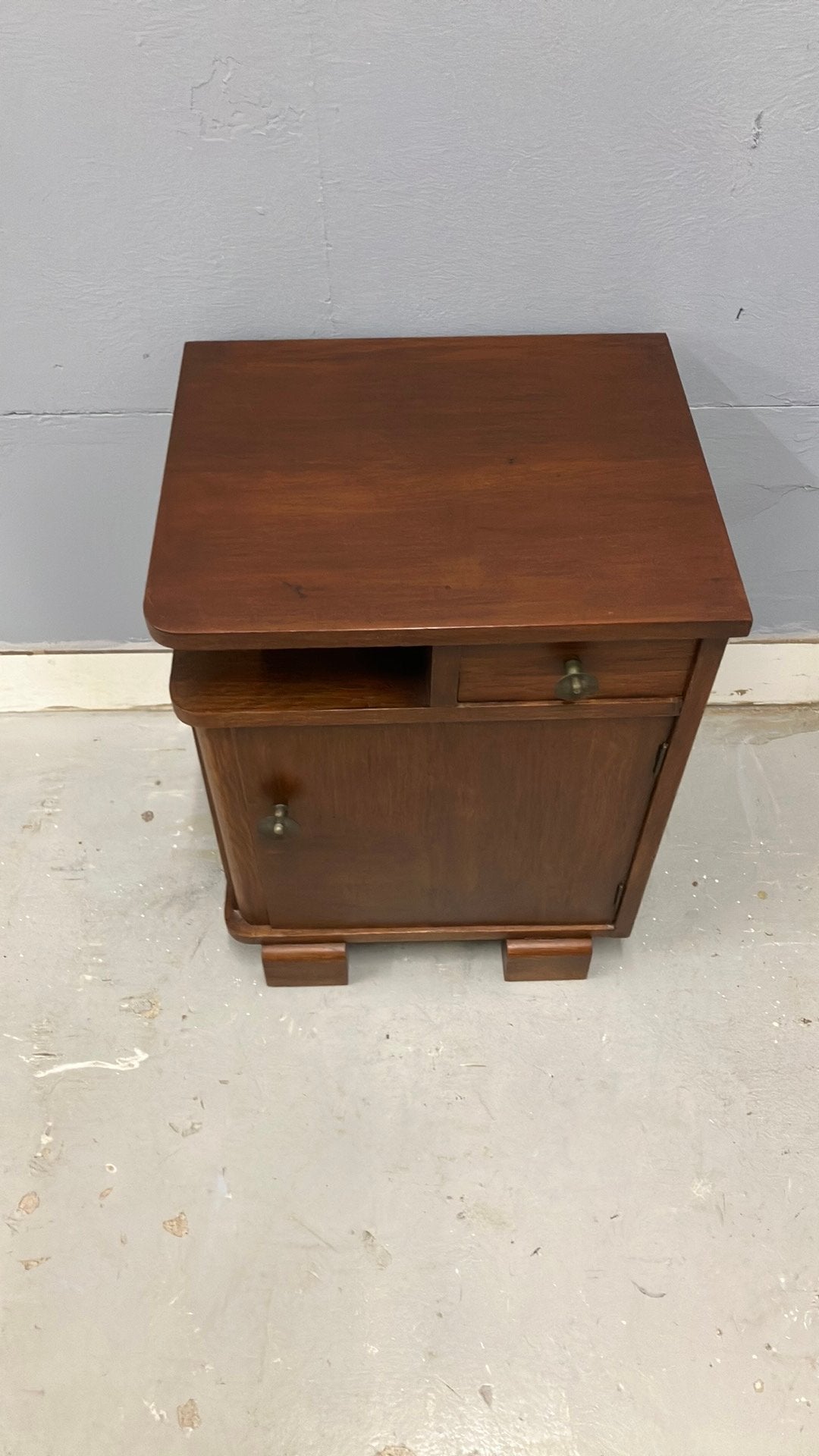 Vintage art deco eiken nachtkastje., Ophalen
