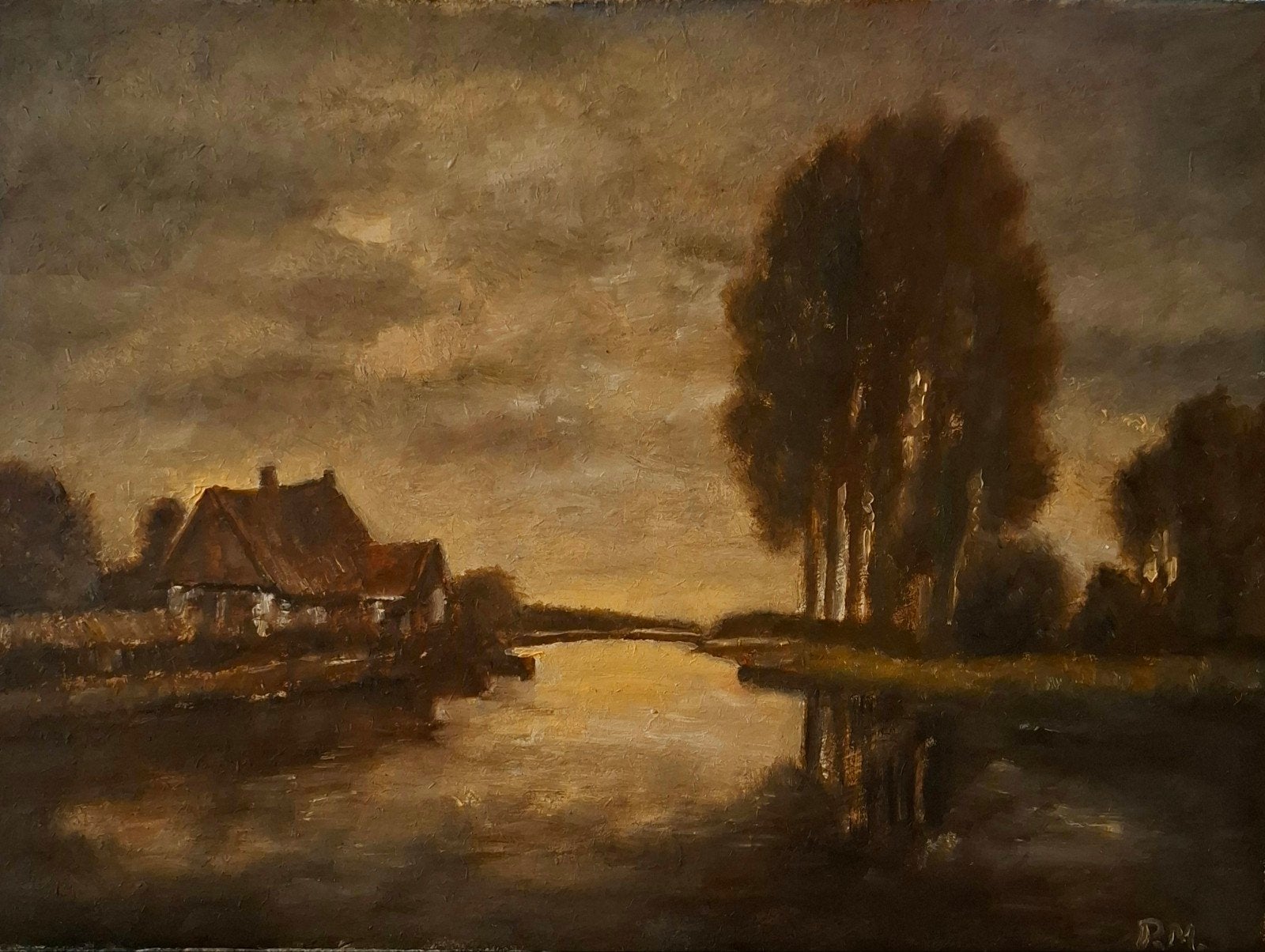 Schilderij 30x40 cm Ingelijst, Ophalen of Verzenden