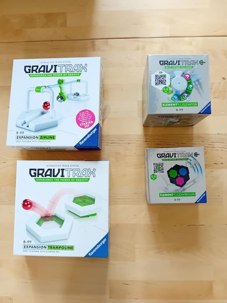 GraviTrax: Trampoline, Zipline, Controller, Elevator, Ophalen of Verzenden, Zo goed als nieuw, Overige merken