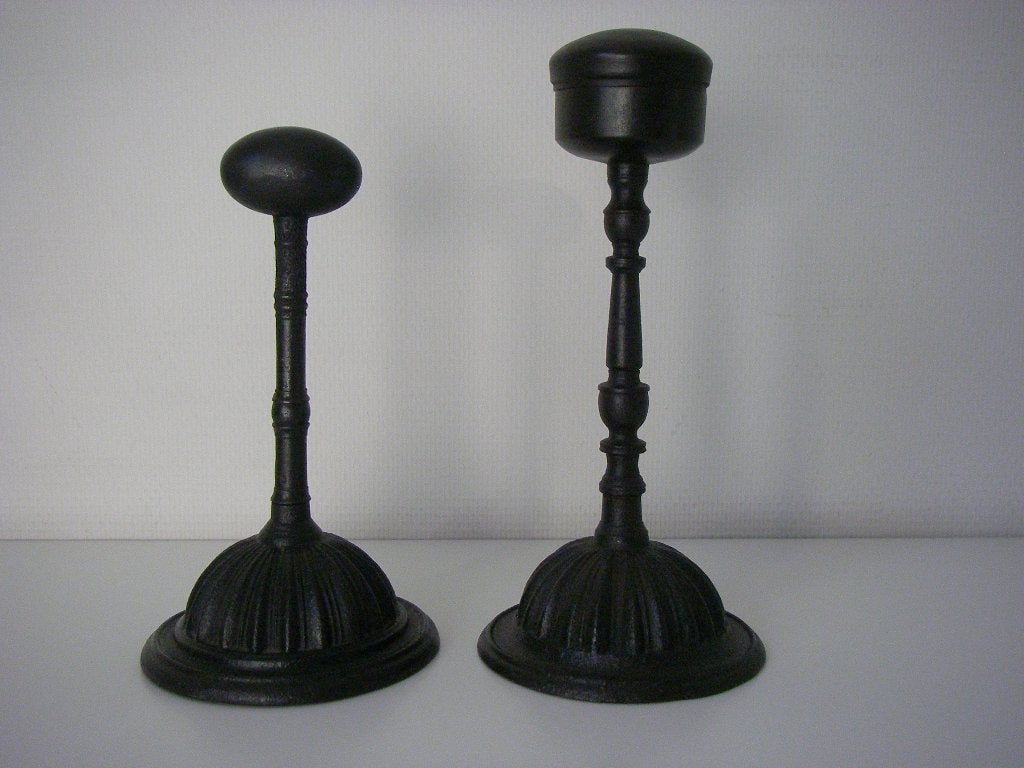 Strijkijzer, strijkgereedschap, ei-ijzer op voet, Antiek en Kunst, Ophalen of Verzenden