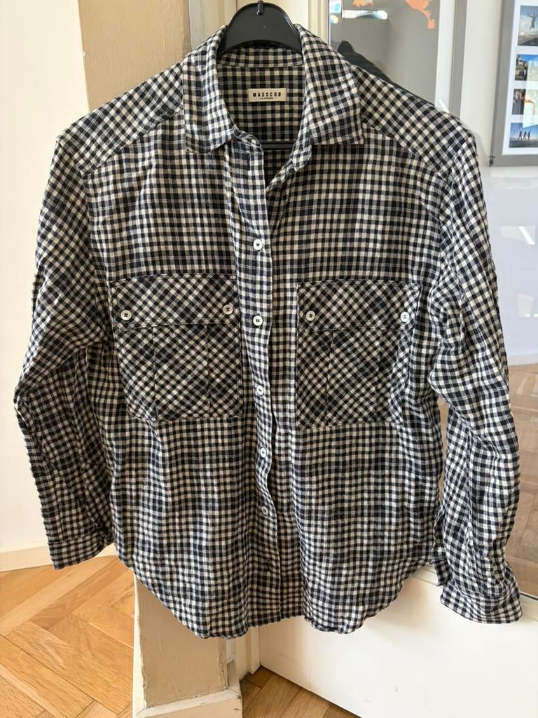 Blouse Masscob maat xs (boxy), Verzenden, Zo goed als nieuw, Maat 34 (XS) of kleiner, Zwart