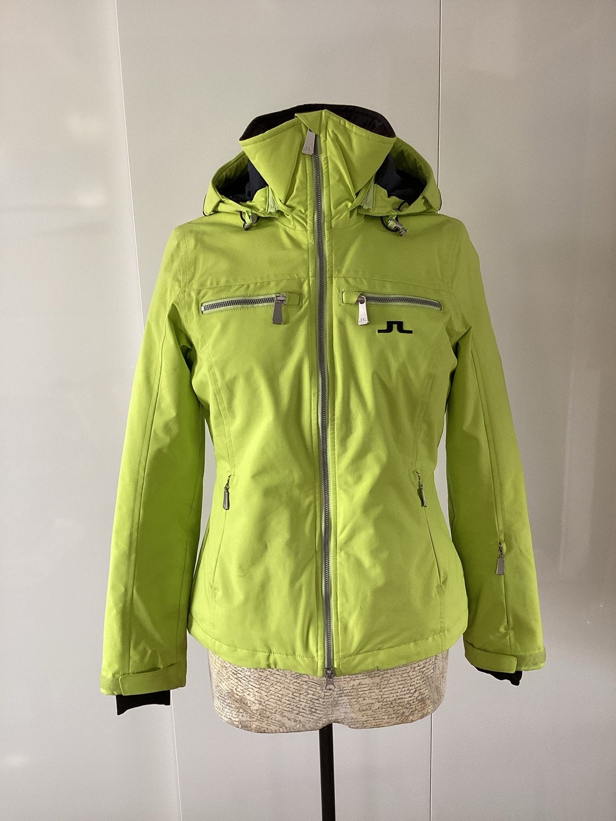 J. Lindeberg Technische Ski Jas Dames Maat S Limegroen, Ophalen of Verzenden, Zo goed als nieuw, Maat 36 (S), Jack