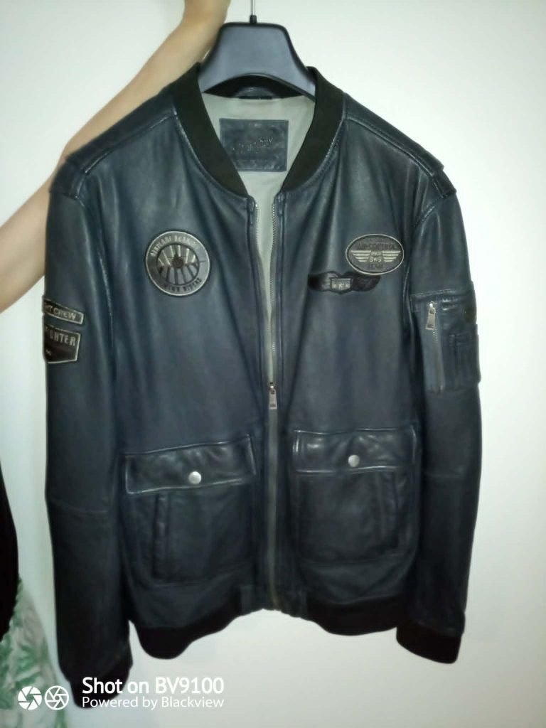 Mauritius AIRPILOT leather jacket, Ophalen of Verzenden, Zo goed als nieuw, Maat 56/58 (XL), Zwart