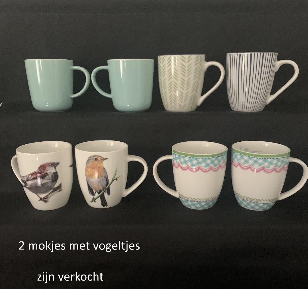 mok, mokjes, Hema, AH = Albert Heijn, Loft, vogels, lofjuuuw, Overige typen, Ophalen of Verzenden, Zo goed als nieuw, Overige stijlen