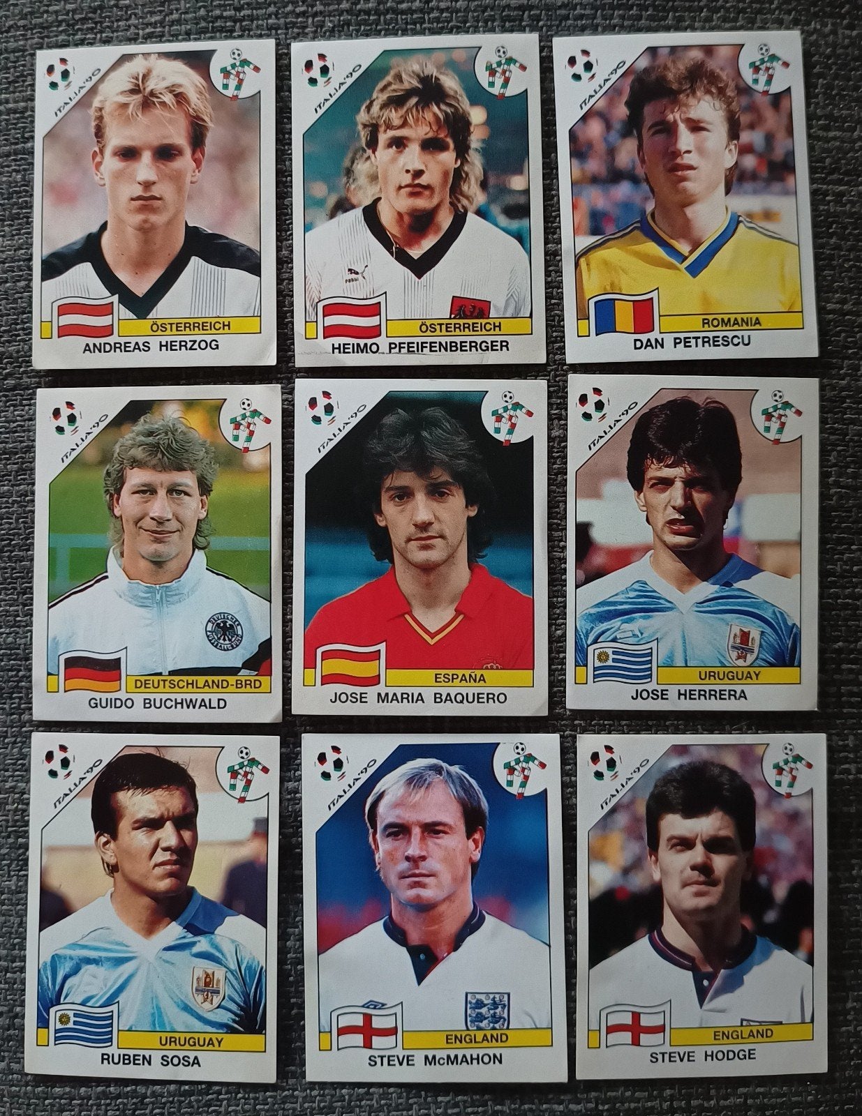 Panini Italia '90 Voetbalplaatjes, Ophalen of Verzenden, Zo goed als nieuw, Meerdere plaatjes