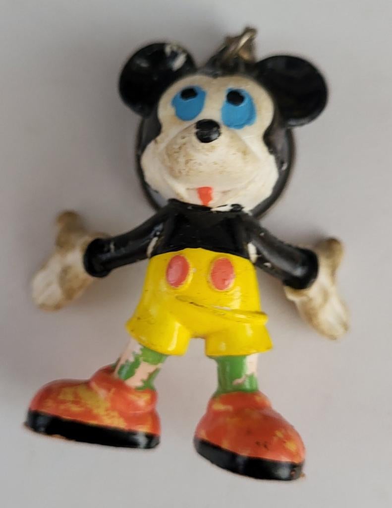 Vintage Mickey Mouse Sleutelhanger - Gebruikt, Ophalen of Verzenden, Gebruikt, Knuffel of Figuurtje
