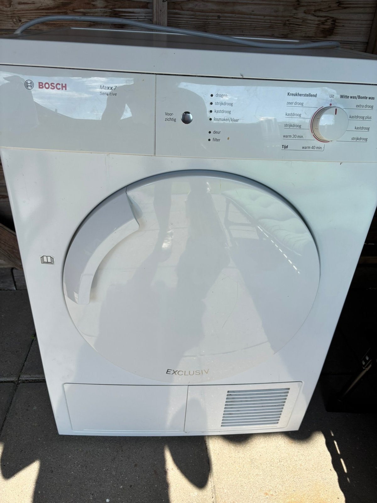 Bosch maxx 7 sensitive droger, Witgoed en Apparatuur, Wasdrogers, Ophalen of Verzenden, Zo goed als nieuw, Luchtafvoer