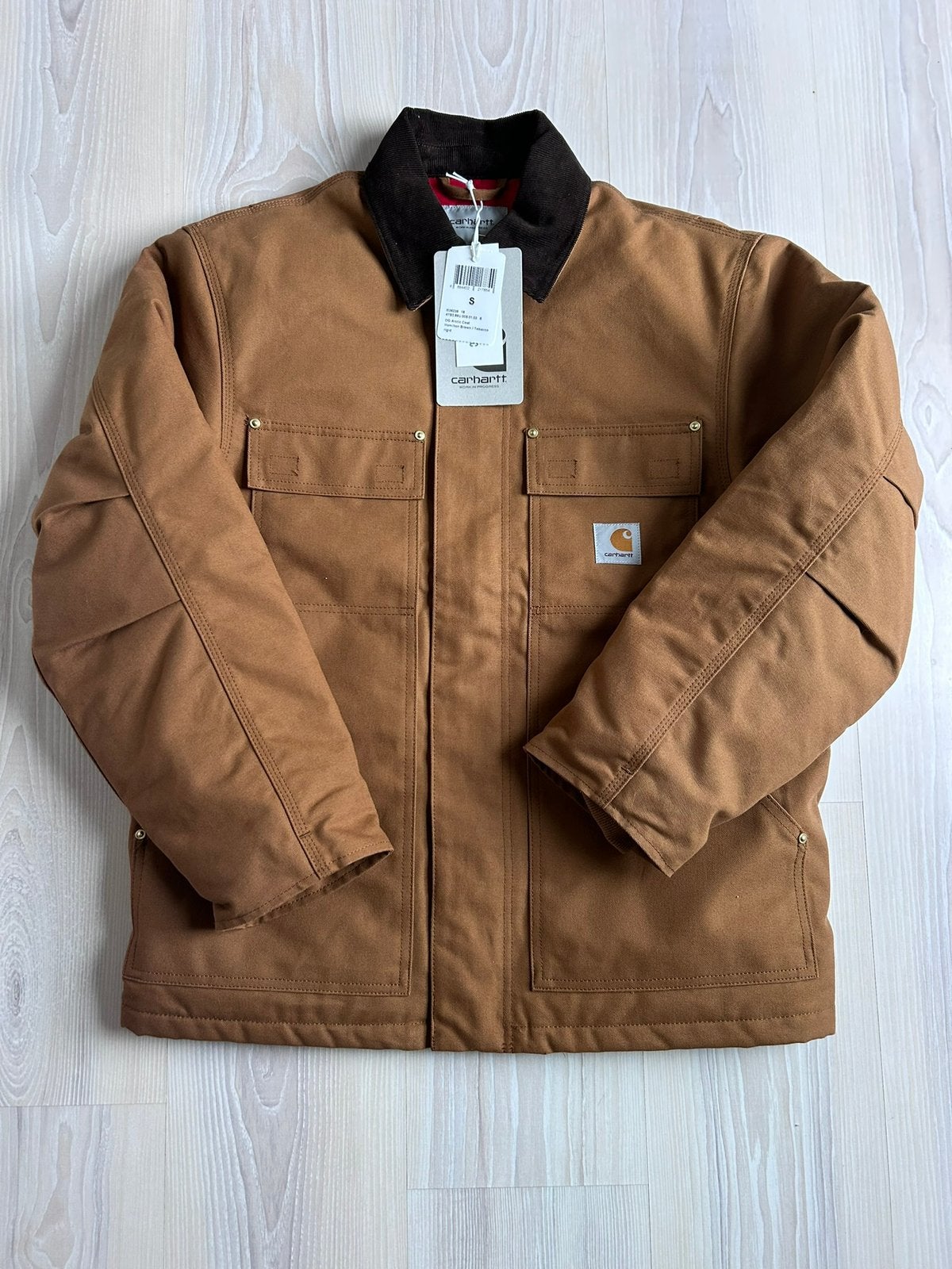 Carhartt WIP OG Arctic Relaxed Work Jacket maat S, Bruin, Nieuw, Ophalen of Verzenden, Maat 46 (S) of kleiner