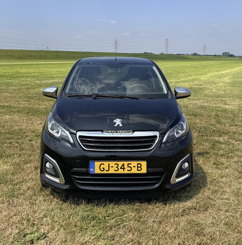 Peugeot 108 1.0 12V E-vti Allure 51KW 5DR 2015 Zwart, Voorwielaandrijving, Stof, Zwart, 4 stoelen