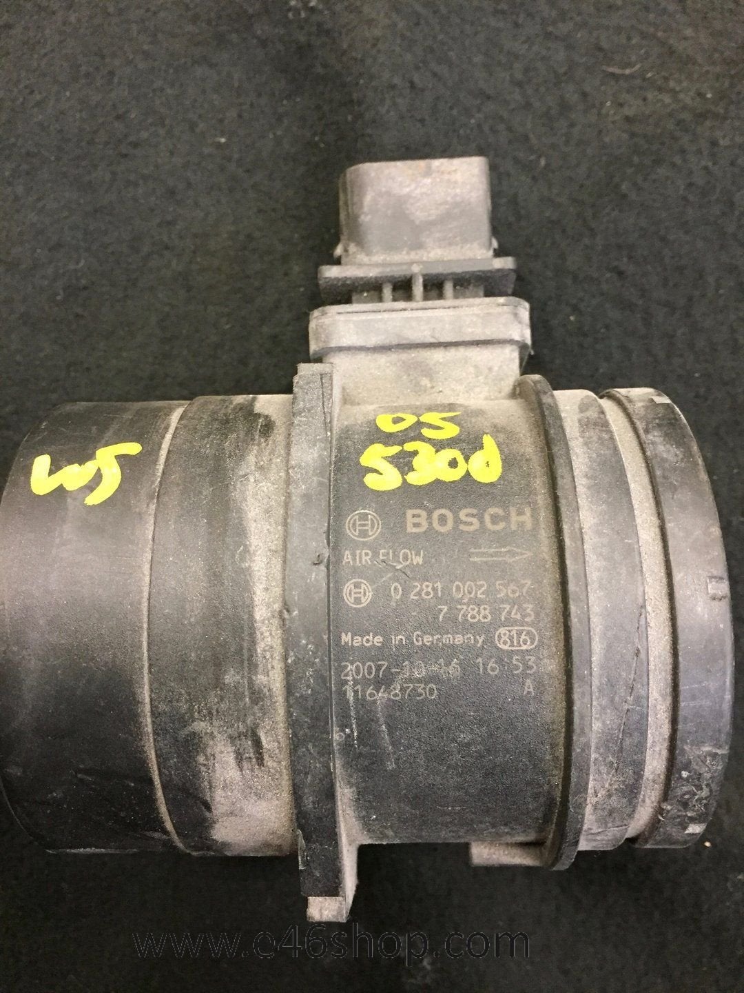 Luchtmassameter BMW E90 E91 E60 E61 diesel oem 13627788743, Gebruikt, -, -, Ophalen of Verzenden
