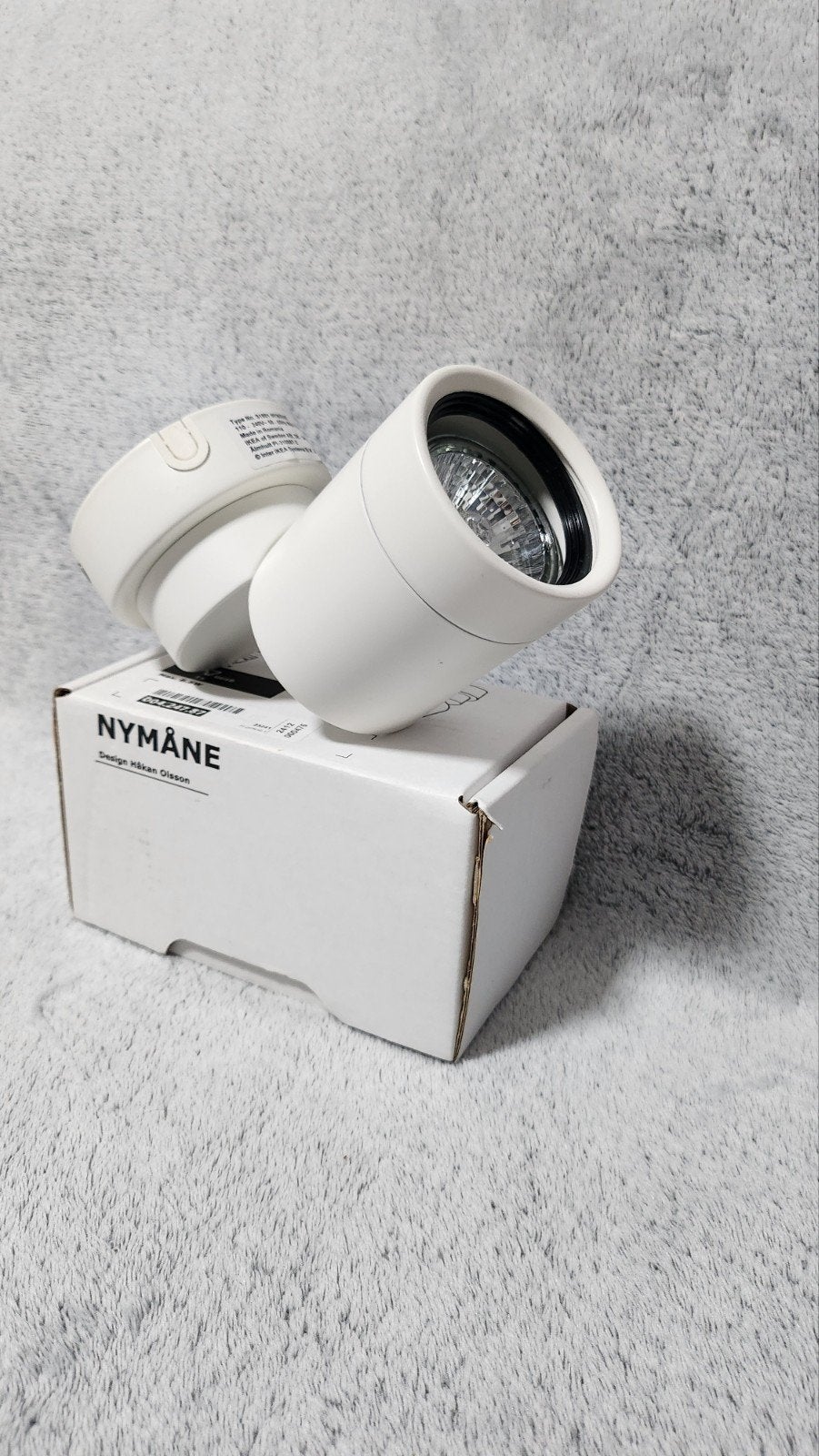 IKEA Nymåne spot, wit, inclusief LED-lamp, Led-lamp, GU10, Nieuw, Ophalen of Verzenden