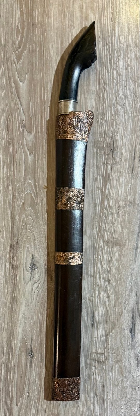 Oud Indonesisch Zwaard met Hoornen Greep, Antiek en Kunst, Ophalen of Verzenden