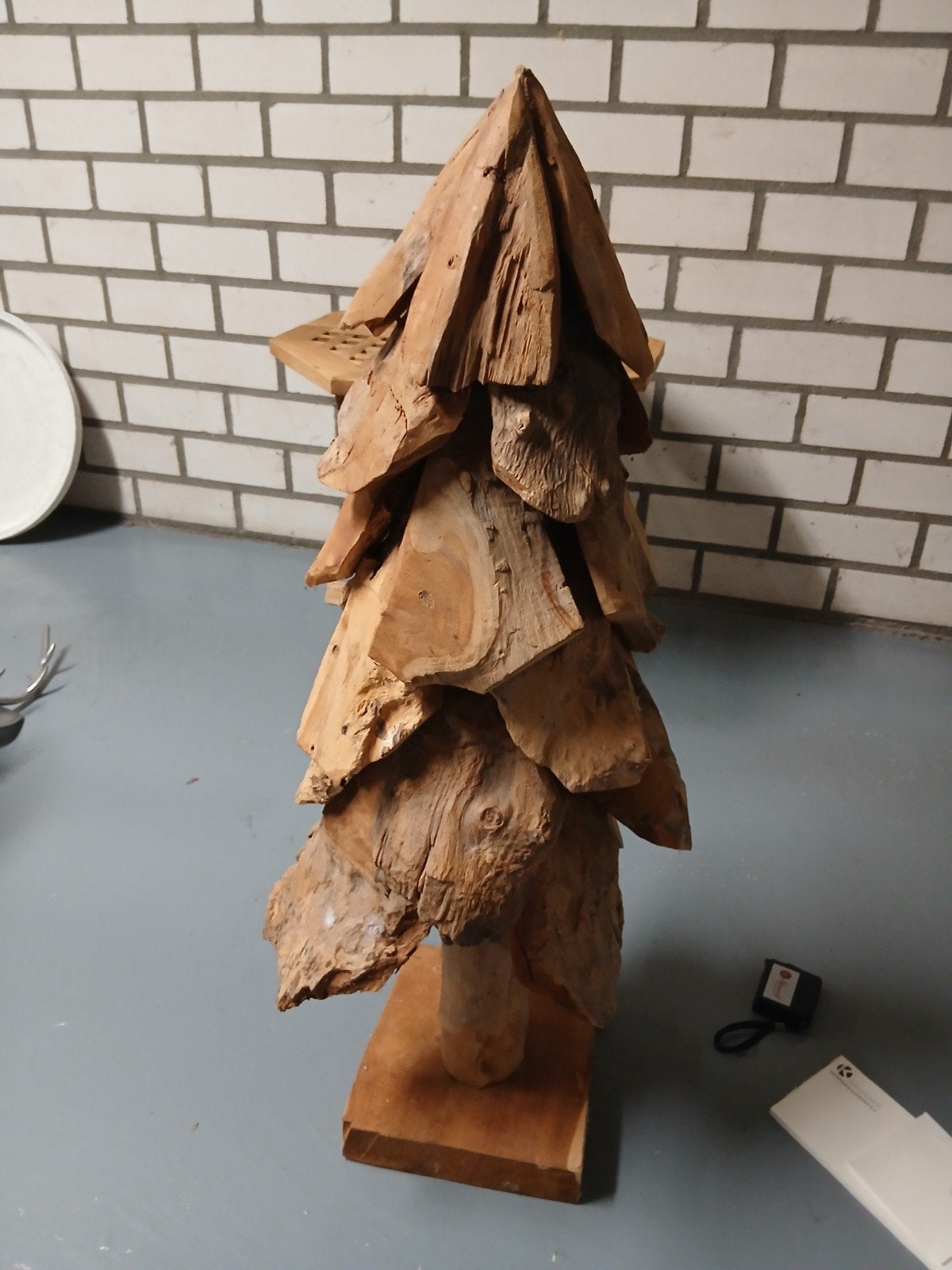 Boom den decoratie interieur mancave kerstboom houten sfeer, Ophalen
