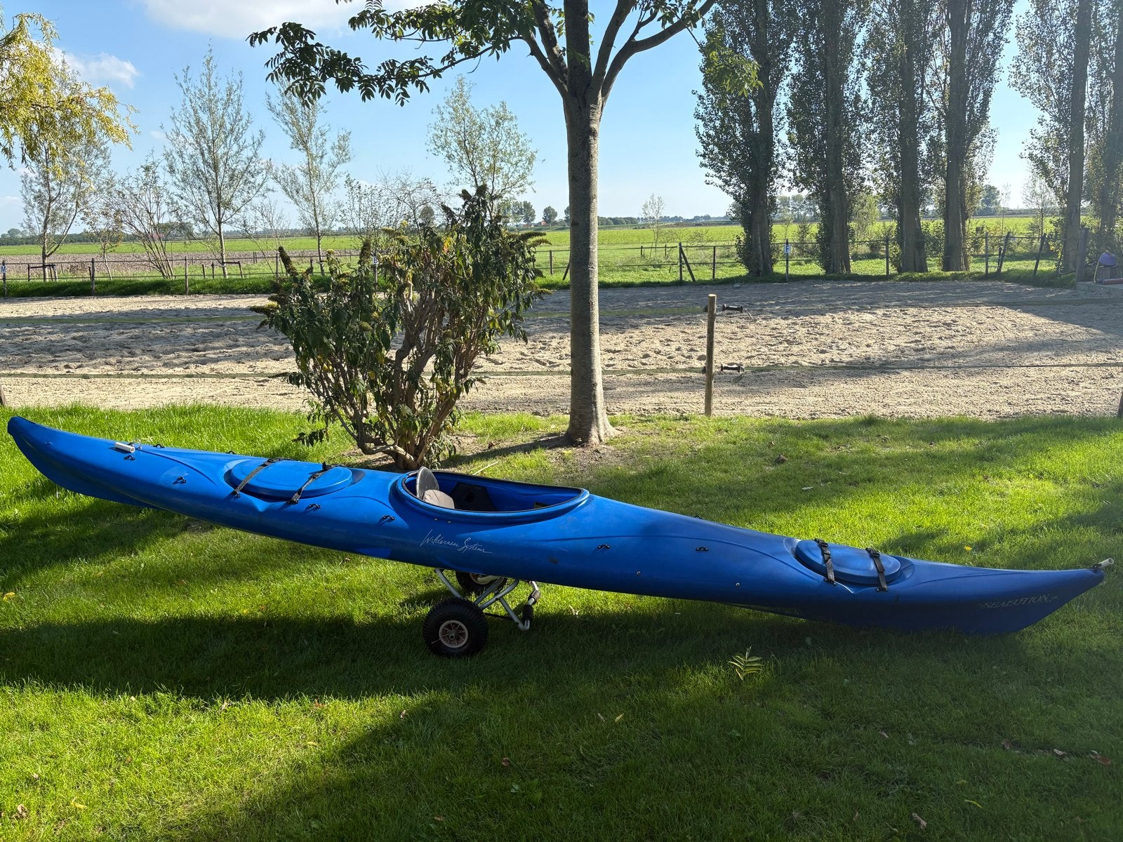 Kayak Wilderness Systems Sealution XS met karretje, Ophalen, Eén persoon, Met peddels, Kajak