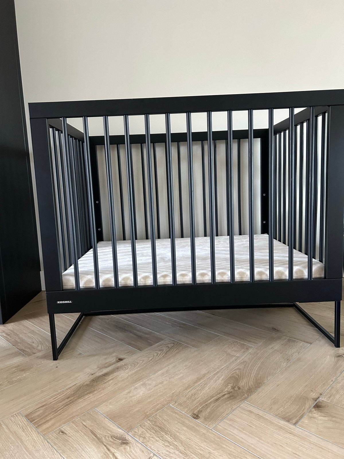 Kidsmill modular box 80x100cm incl matras en velour hoes, Ophalen, Gebruikt, Ledikant