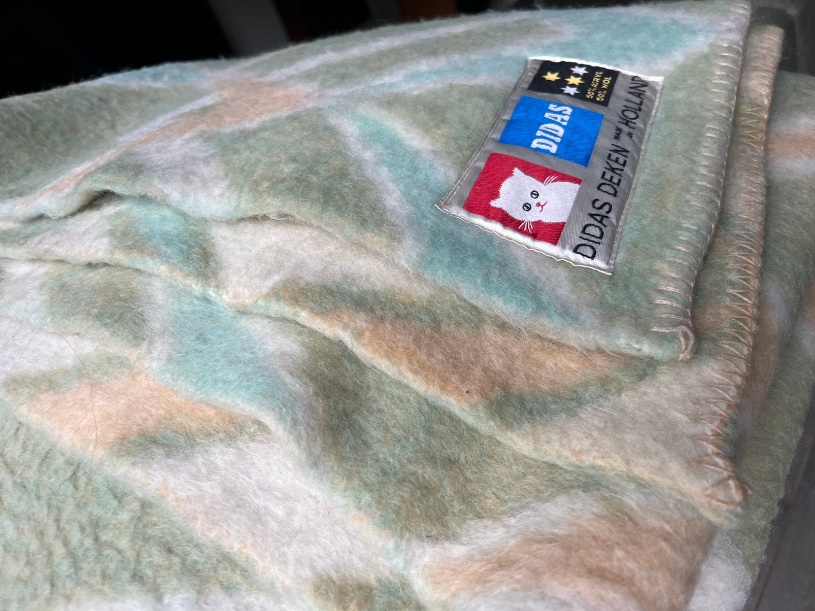 Prachtige vintage deken van Didas, Huis en Inrichting, Ophalen of Verzenden, Zo goed als nieuw