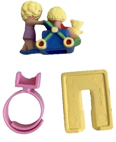 Polly Pocket Kinderwagen En Baby Ring Vintage Bluebird 1990, Coolsingel 104, 3011 AG Rotterdam, Netherlands, Verzenden, Zo goed als nieuw