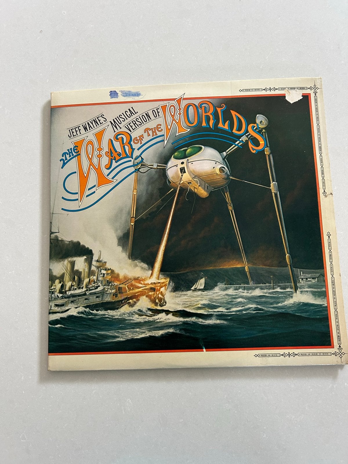 Jeff Wayne's The War of the Worlds Vinyl LP (Zonder Krassen), Beschermende buitenhoes, Ophalen of Verzenden, Zo goed als nieuw
