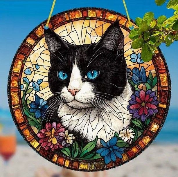 Raamhanger poes ( kleurrijk ), Verzenden, Meerkleurig, Nieuw, Kunststof