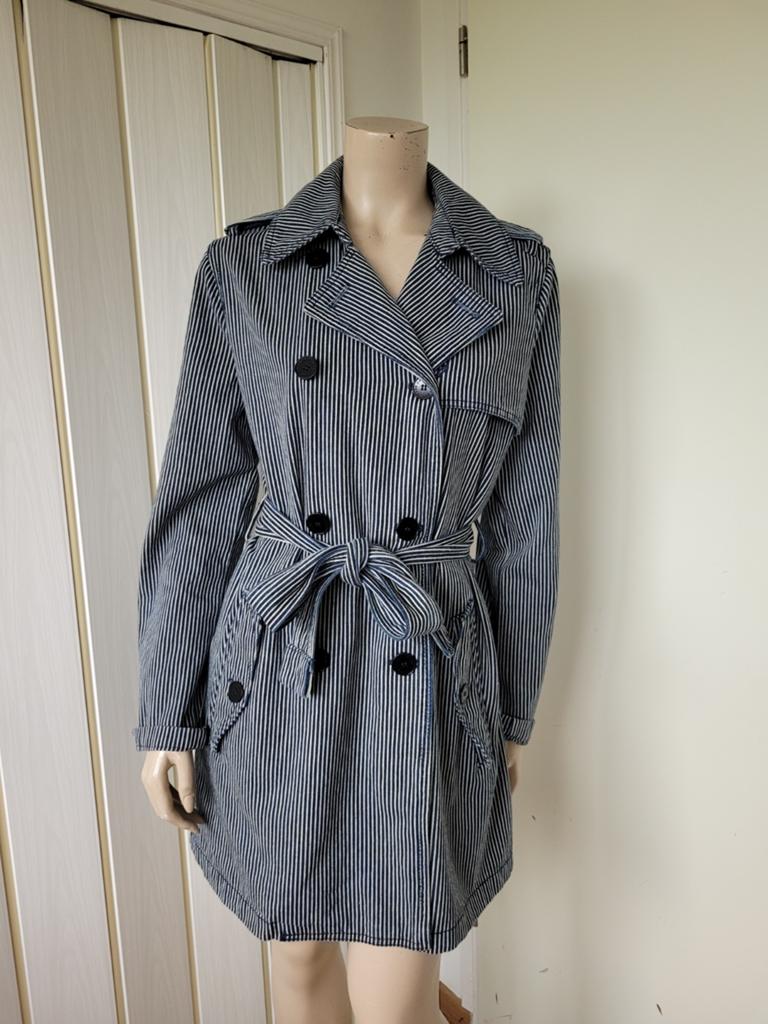 Ralph Lauren trenchcoat jas zomer/lente maat L/40, Maat 38/40 (M), Blauw, Ophalen of Verzenden, Zo goed als nieuw