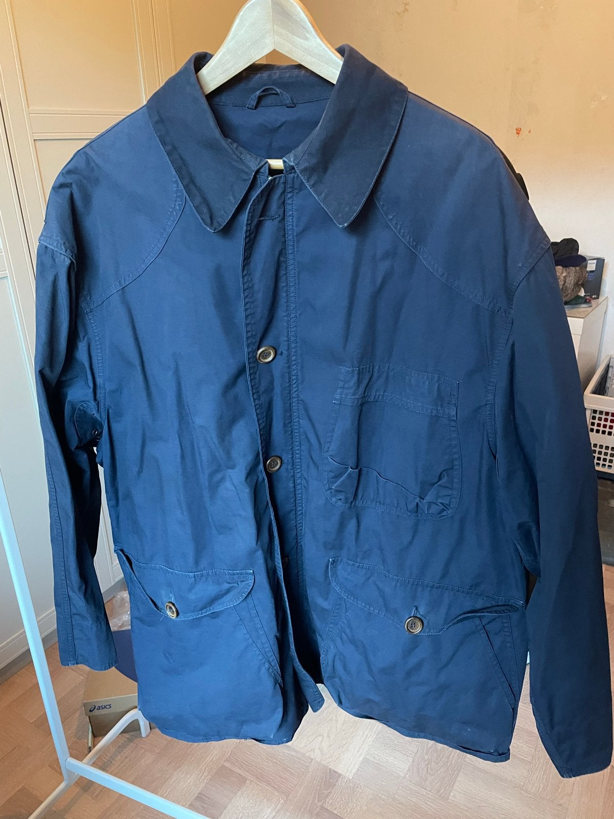 Hugo Boss Heren Jas Maat 54 (L), Ophalen of Verzenden, Gedragen, Maat 52/54 (L), Blauw