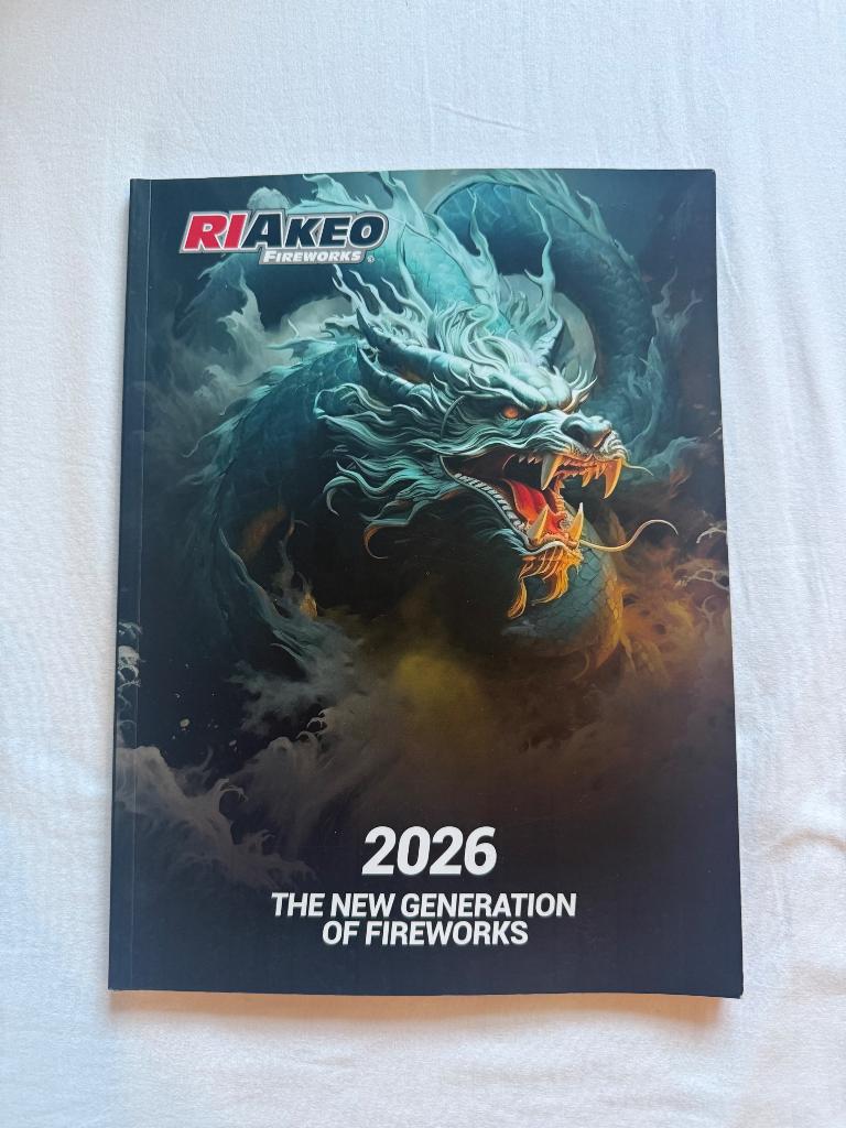Vuurwerk: Riakeo Fireworks catalogus 2026, Ophalen of Verzenden, Zo goed als nieuw, Catalogus