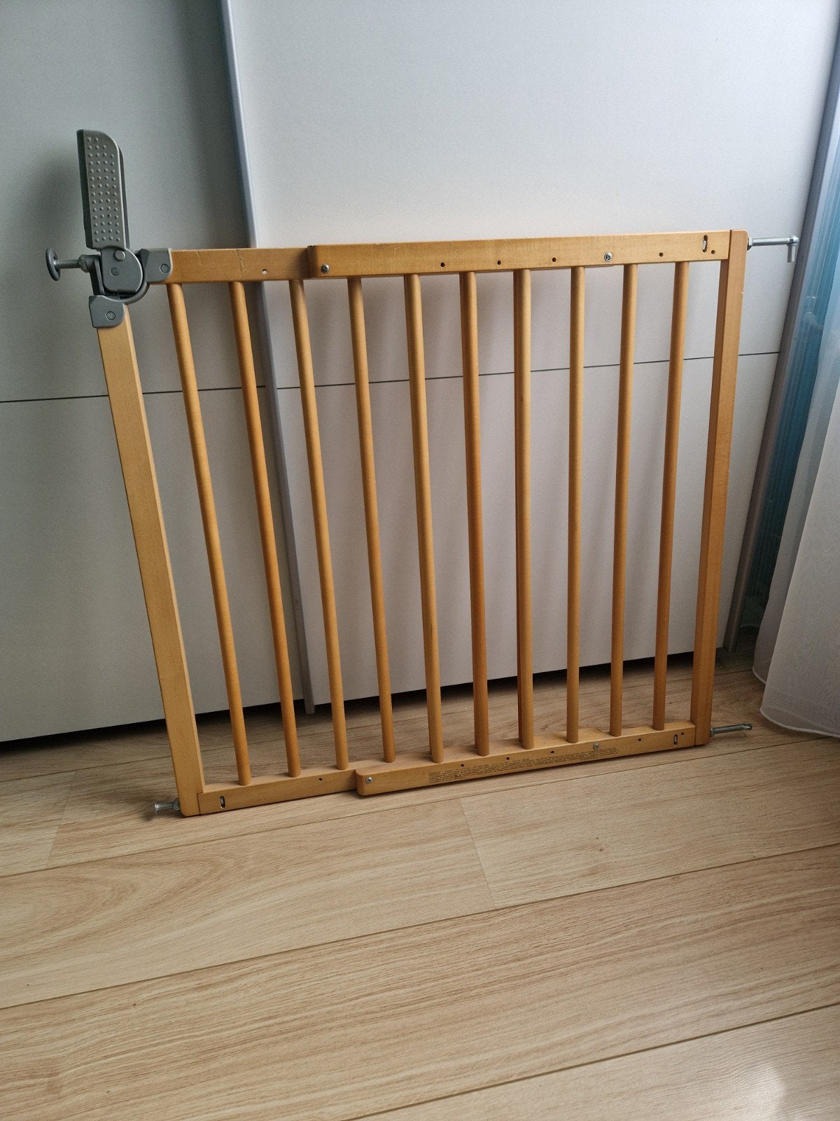 Verstelbaar traphekje, Ophalen of Verzenden, Metaal of IJzer, 100 tot 115 cm, Klemhekje