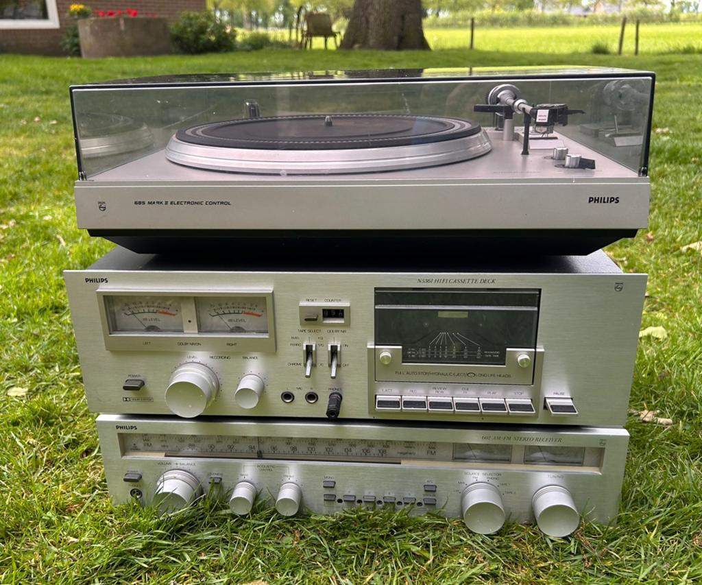 Retro Philips set, Ophalen, Tuner of Radio, Philips