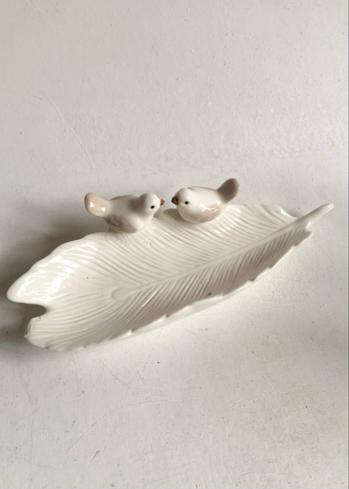 Ringenen bakje met duifjes - Liefde huwelijk, Overige stijlen, Ophalen of Verzenden, Zo goed als nieuw, Wit
