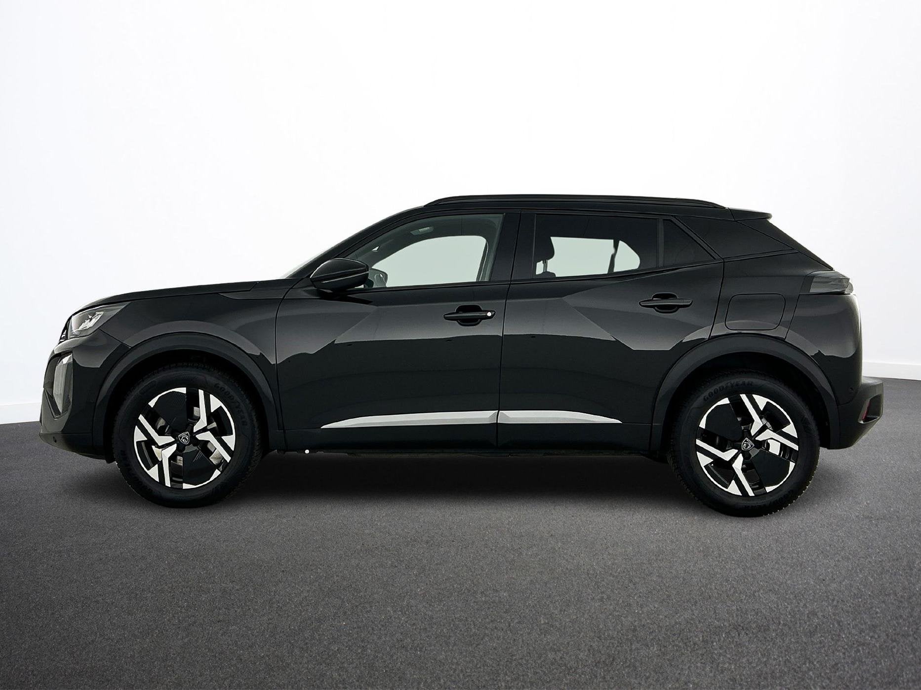 Peugeot 2008 1.2 PureTech 130pk Automaat Allure Navigatie Ap, Auto's, Gebruikt, Zwart, 1199 cc, Leder en Stof