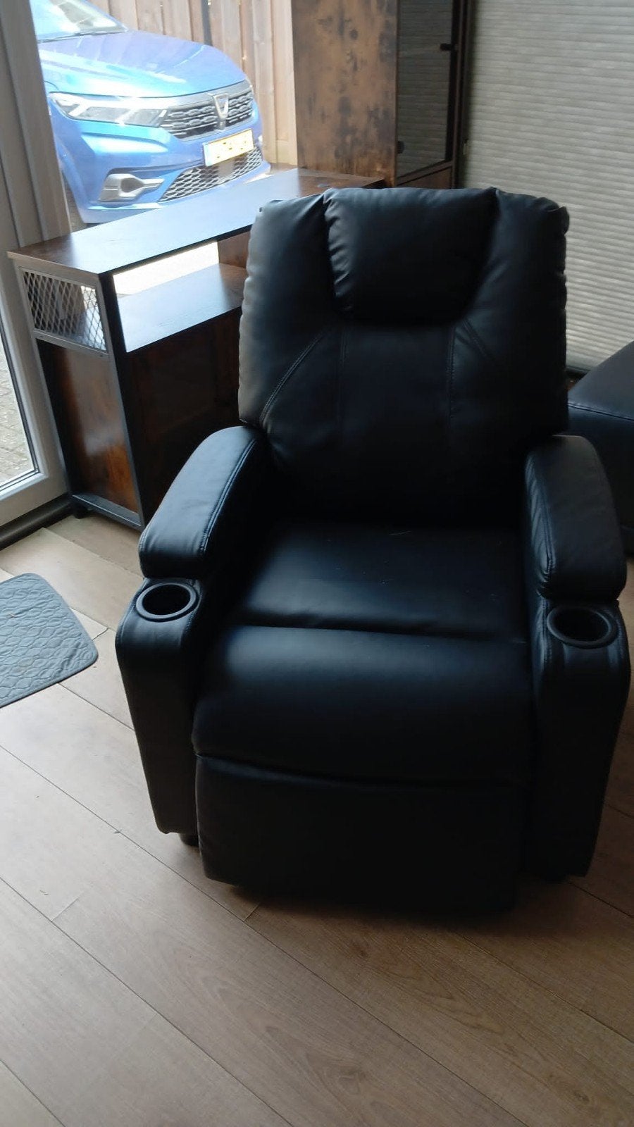 vidaXL Massagestoel Zwart - Ergonomisch en Verstelbaar, Ophalen, Gebruikt, Zwart, Design