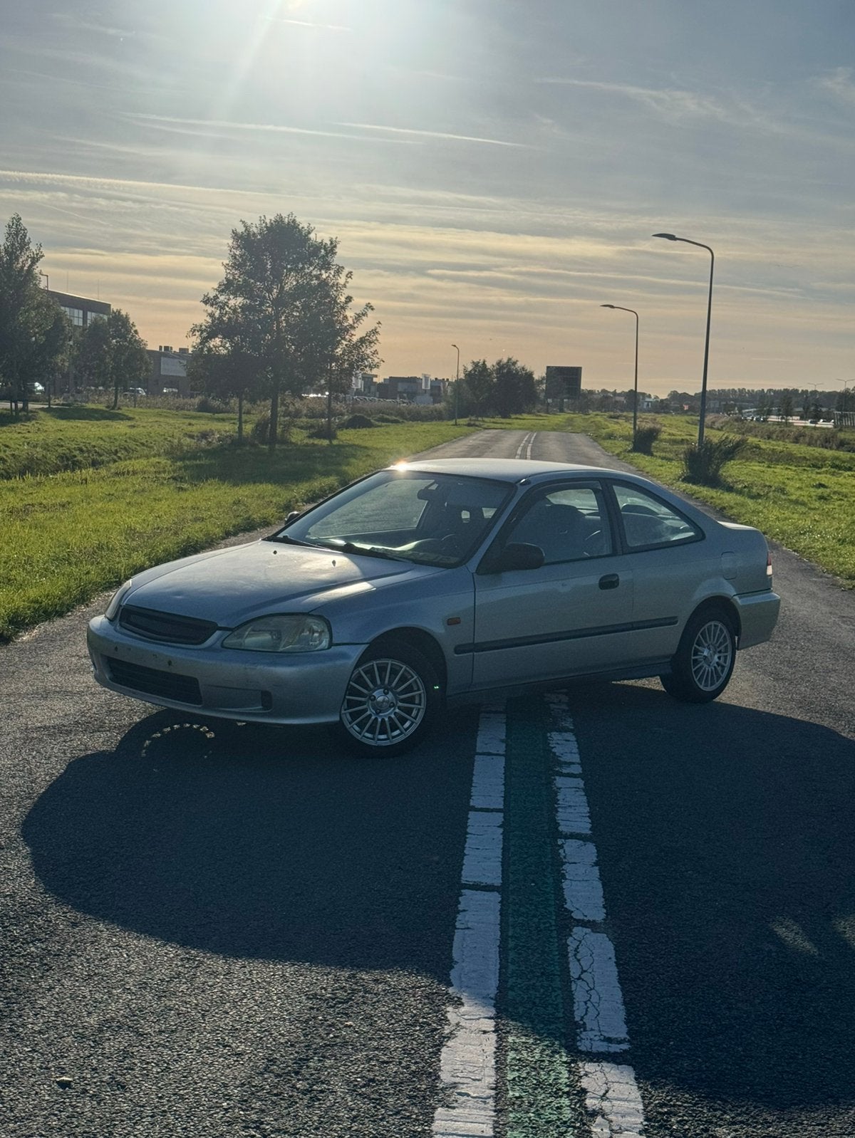 Honda Civic 1.6 I Coupe LS 2000 Grijs, Auto's, Voorwielaandrijving, 40 €/maand, 4 cilinders, 1590 cc