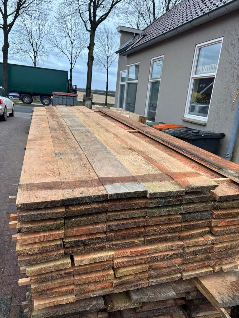 Lariks douglas planken, Ophalen of Verzenden, Zo goed als nieuw, 250 cm of meer, Planken
