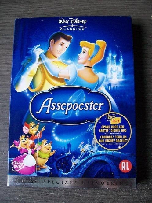 Walt Disney Classics Assepoester (2disc) + sleeve nieuwstaat, Tekenfilm, Verzenden, Nederlands, Nederlands