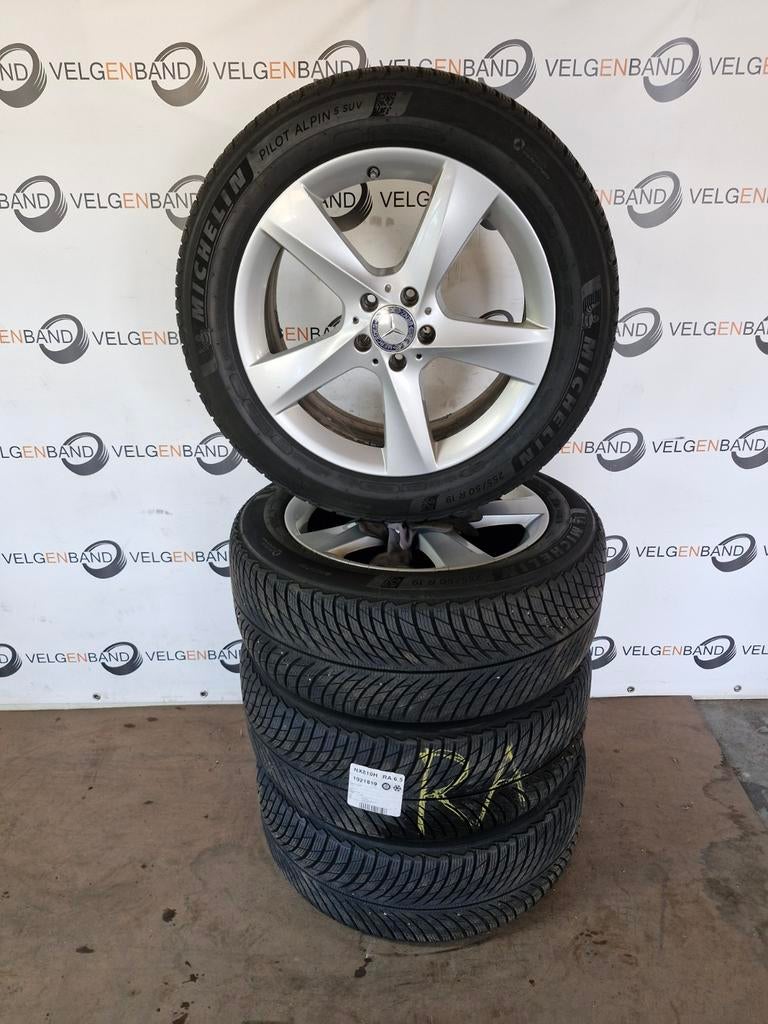 Winterset mercedes gle ml 255 50 19 5x112 66.6 michelin, Auto-onderdelen, 19 inch, Gebruikt, 255 mm, .